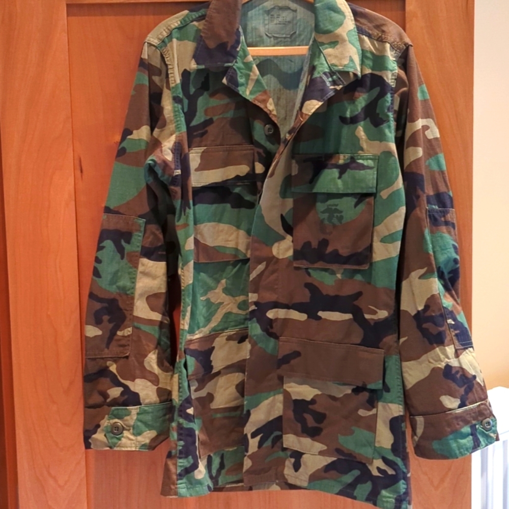 Authentic military camo jacket